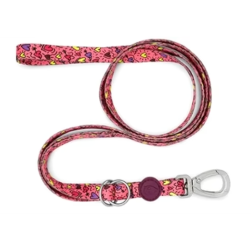 Morso Hundeleine Verstellbar Recycelt Rosa Think Pink